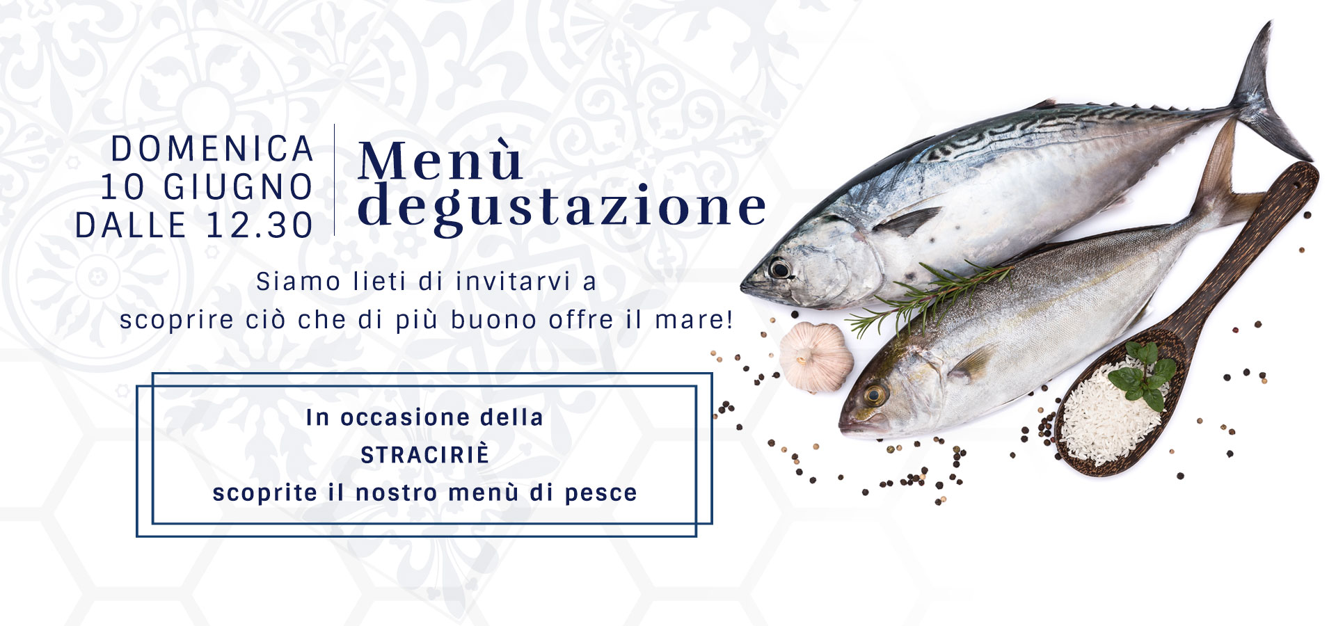 Menu degustazione della Pesceria San Martino